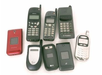 Mixed Lot Of Vintage Cell Phones, Nokia And More