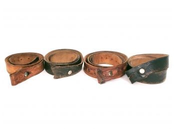 Lot Of 4 Men's Leather Belts