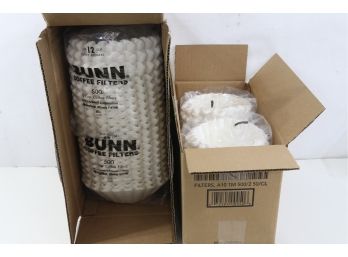 2 Boxes Of Bunn  Coffee Filters 8-1/4 X 3,Pk1000 & 20115 Filter Paper  12 Cup Brewers,