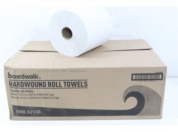 Boardwalk 800 Ft White Hard Roll Paper Towels, 6 Rolls