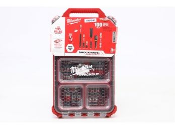 SHOCKWAVE Impact Duty Alloy Steel Screw Driver Bit Set With PACKOUT Case (100-Piece)
