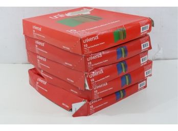 5 Boxes Of Universal 10 Top Tab Classification Folders