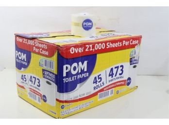 POM Bath Tissue, Septic Safe, 2-Ply, White (473 Sheets/roll, 45 Rolls)