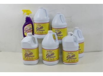 6 Gallons Of Sparkle Glass Cleaner, Ammonia-Free Includes 1 Spray Bottle 26oz