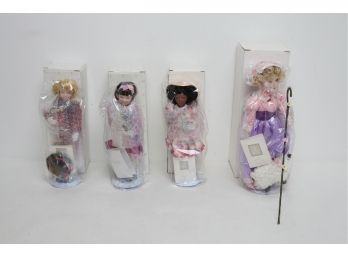 4 Vintage Avon Childhood Dream & Storytime Porcelain Dolls