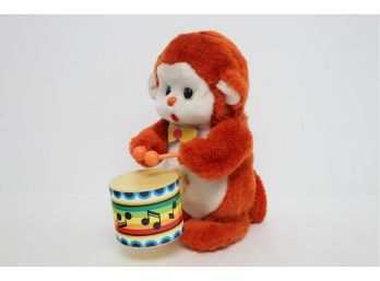 Vintage Battery Operated Drumming Monkey