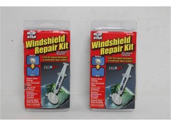 2 Blue Star Windshield Repair Kits