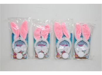4 New Easter Bunny Light Up Ear Sets
