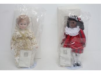 2 Vintage Avon Tender Memories Doll Collection ~ '1st School Play' & '1st Day Of School'