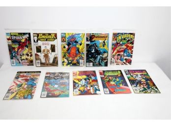 10 Vintage Miscellaneous Marvel Comic Books ~ Ren & Stimpy, Punisher, GI Joe & More
