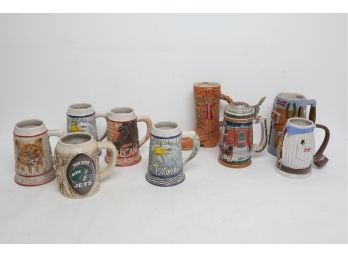 9 Budweiser & Tom O'Brien Steins ~ Holiday, Tool Belt, Father's Day & MORE!!