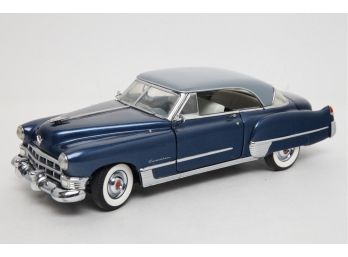 Franklin Mint Precision Model 1/24 Die Cast Replica: 1949 Blue Cadillac Coupe Deville