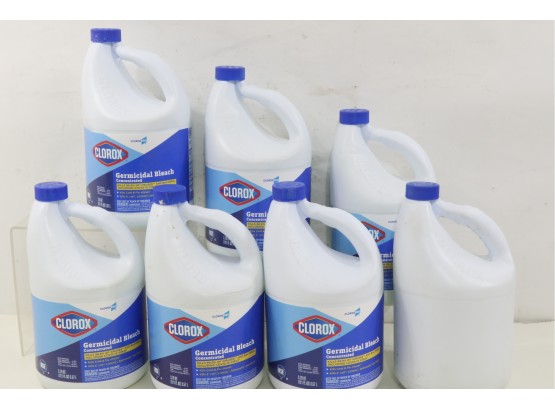 7 Bottles Of Clorox Concentrated Germicidal Bleach New