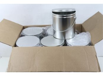 12 Platinum Solid Tall Round Tin Collection