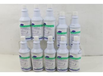 10 Bottles Of  Diversey Crew Neutral Non-Acid Bathroom Disinfectant Squeeze Bottle