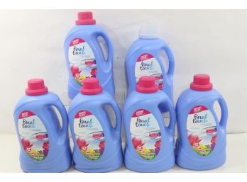 6 Bottles Of Final Touch Scented Fabric Softener, Spring Fresh