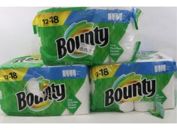 3 Packs Of Bounty Select-A-Size 2-Ply Paper Towels, 11' X 5-15/16', White,