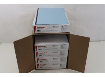 5 Boxes Of Pendaflex Pressboard Expanding Folders, Legal, Blue, 25/Box