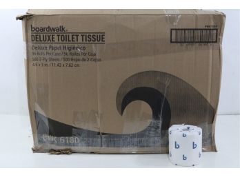 Boardwalk Two-Ply Toilet Tissue, White, 4 1/2 X 3 Sheet, 500 Sheets/Roll, 96 RollsCarton