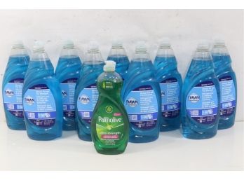10 Bottles Of Liquid Dish Detergent Includes Dawn & Palmolive