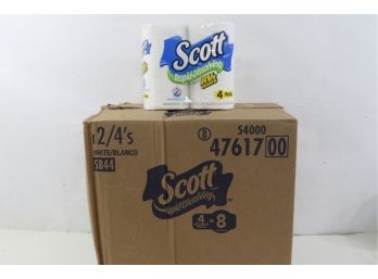 Case Of 12 4 Packs Of Scott Rapid-Dissolving 1-Ply Standard Toilet Paper Rolls, 48 Rolls