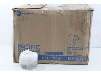 Pacific Blue Standard 2-Ply Toilet Paper Rolls, 80 Rolls