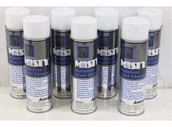 7 Cans Of Misty Stainless Steel Cleaner & Polish, Aerosol