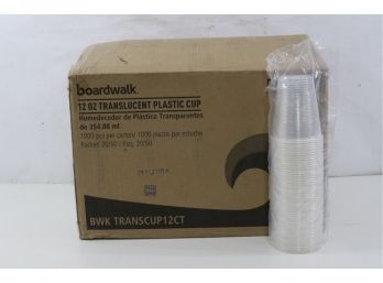 20 Packs Of Boardwalk Translucent Plastic Cups 50/Pack