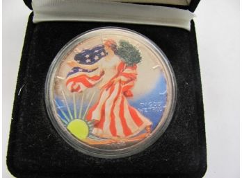 2004 Colorized U.S. Silver Dollar