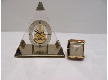 Seiko Mantle Clock & Seth Thomas Alarm Clock