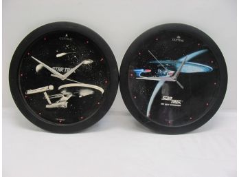 Star Trek Clock Lot Of 2