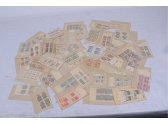 Large Group Of Vintage US Mint Post Stamps Blocks $ 53.60 Face Value