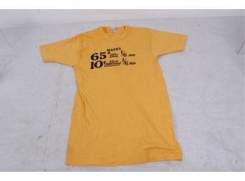 Vintage 1970's  Yellow Taxi T - Shirt Size S