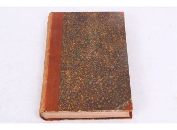 Antique Circa 1881 Leather Bound German Book