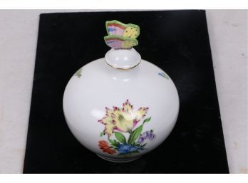 Very Collectible Herend China Porcelain Large Perfume Bottle