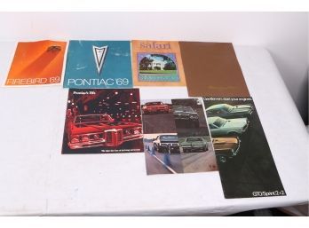 Group Of 1969 Pontiac  Car Dealer Brochures
