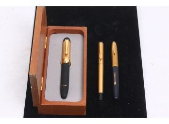 Group Of 3 Vintage Fountain Pens