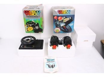 Coleco Vision Super Action Controller Set And Expansion Module 2 In Boxes