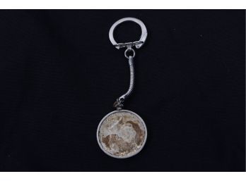 1964 Silver Kennedy Half Dollar Key Chain