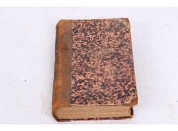 Antique Circa 1881 Leather Bound Walter Scotts Romaner  Book