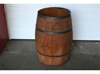30' High Antique Large Wooden Barrel