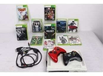 X Box 360 System With 11 Games