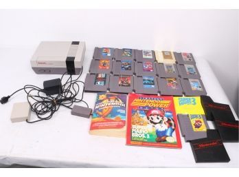 Original Nintendo System With 16 Games Including Super Mario 3