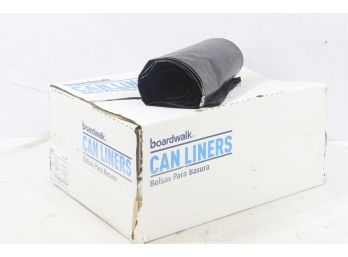 10 Rolls Of 60 Gallon Black Garbage Bags, 38 X 58, 2mil, 100 Bags Per Case