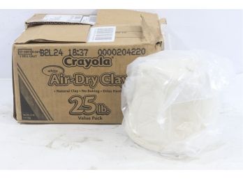 4 Crayola Nontoxic Air-Drying Clay - White - 25 Lb Value Box