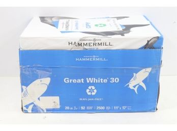 5 Reams Of Hammermill Great White Recycled Copy Paper - 11' X 17' - 20 Lb