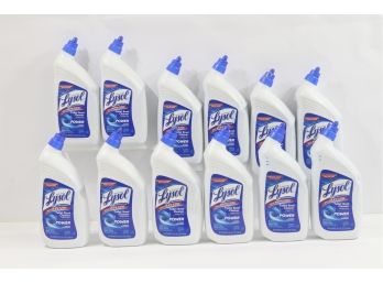 12 Bottles Of Lysol Power Toilet Bowl Cleaner, Complete Clean, 32-Oz