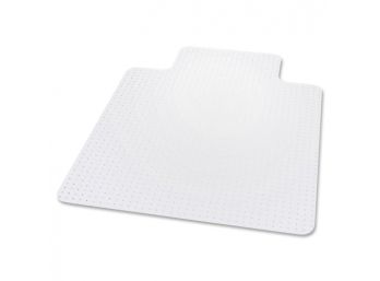 Deflecto SuperMat Frequent Use Chair Mat Lip 36' X 48' Medium Pile Clear