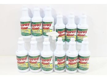 12 Bottles Of Spray Nine Heavy Duty Cleaner/Degreaser And Disinfectant, 32 Oz