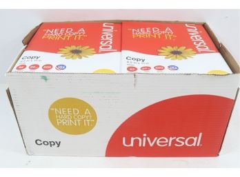 8 Reams Of Universal Copy Paper, 92 Brightness, 8-1/2 X 11, White, 5,000 Sheets
